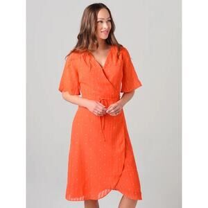 Cupcakes & Cashmere Mulholland Printed Tulip Hem Dress Size S Small